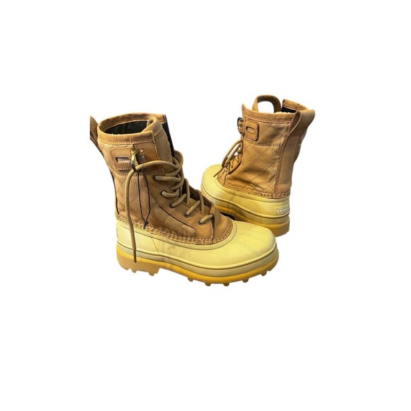 Sorel Women's Boot Hiking Caribou Royal Waterproof  Snow Winter Caribou Beige 7 - Picture 1 of 15